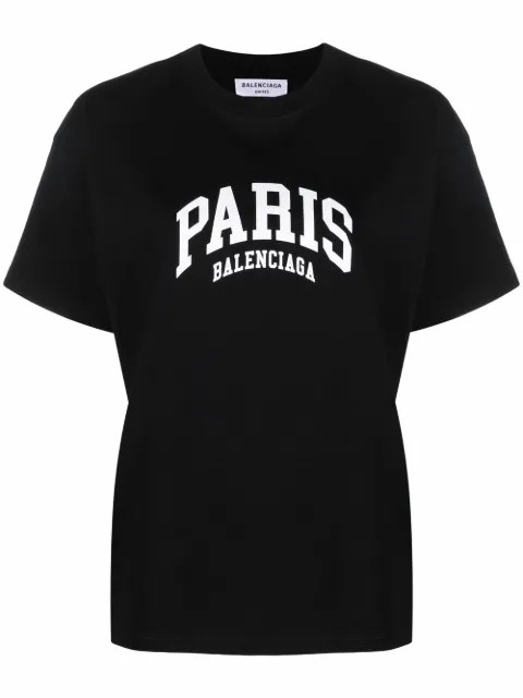 Paris logo-print T-shirt | Farfetch (UK)