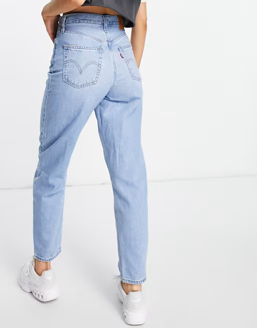 Levi's high loose tapered leg jeans in mid wash | ASOS (Global)