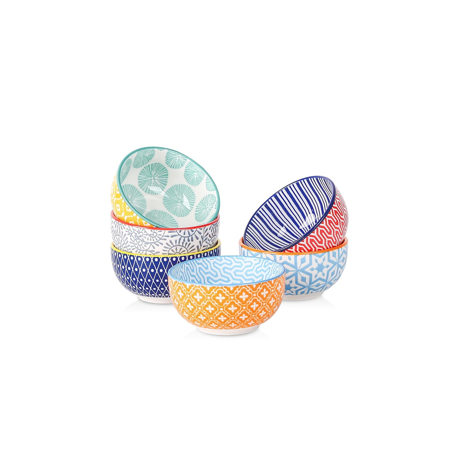 Selamica Ceramic 4 OZ Dipping Bowls Set, 3.5 Inch Mini Bowl for Dipping, Side Dishes, Microwave D... | Amazon (US)