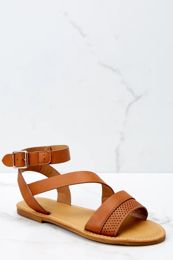 Step In The Right Direction Tan Sandals | Red Dress 