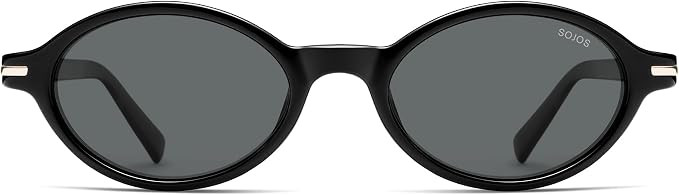 SOJOS Small Oval Polarized Sunglasses Womens Mens SJ2717 | Retro 90s Y2k Trendy Stylish Sunnies 2... | Amazon (US)