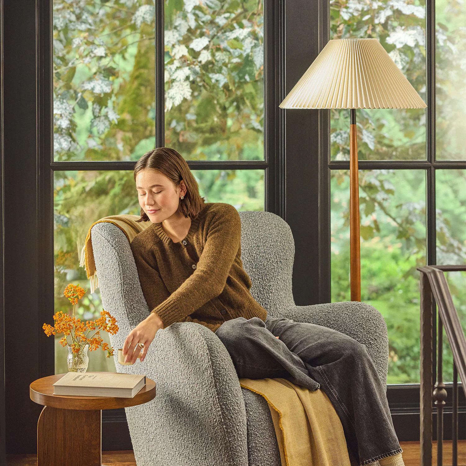Rye Floor Lamp - Walnut | Article