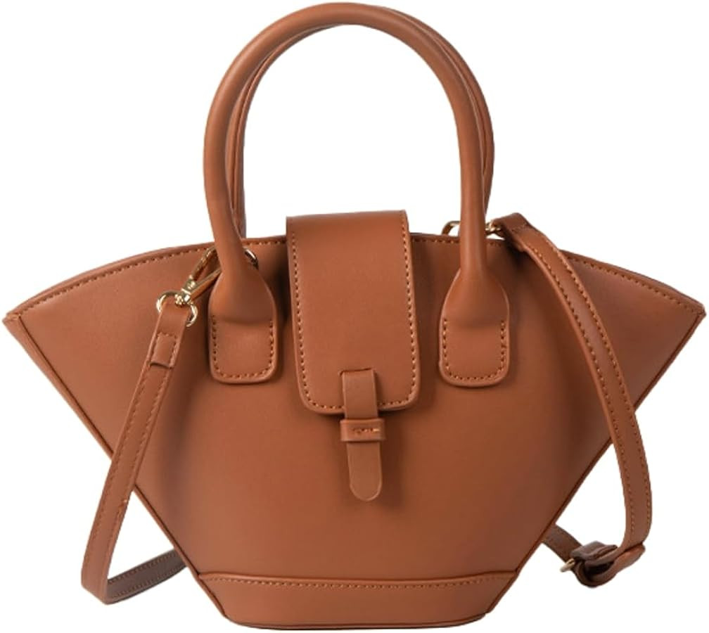 Tote Bag Purse for Women Faux Leather Hobo Bag Small Top Handle Handbag Vintage Shoulder Bag Cros... | Amazon (US)