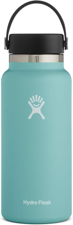 Hydro Flask Water Bottle - Stainless Steel & Vacuum Insulated - Wide Mouth 2.0 with Leak Proof Fl... | Amazon (US)