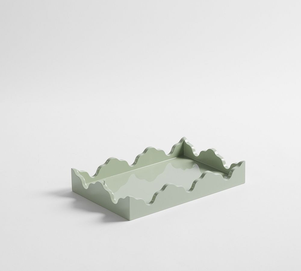 Julia Berolzheimer Scalloped Lacquer Tray | Pottery Barn (US)