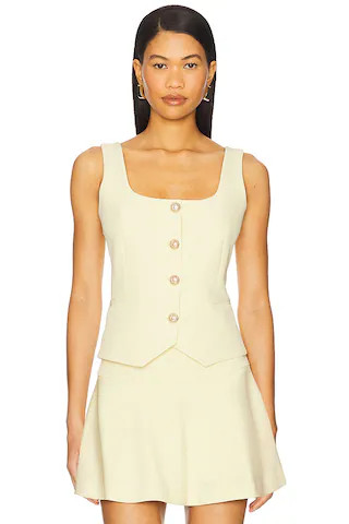 Generation Love Beatriz Crepe Top in Pastel Yellow from Revolve.com | Revolve Clothing (Global)