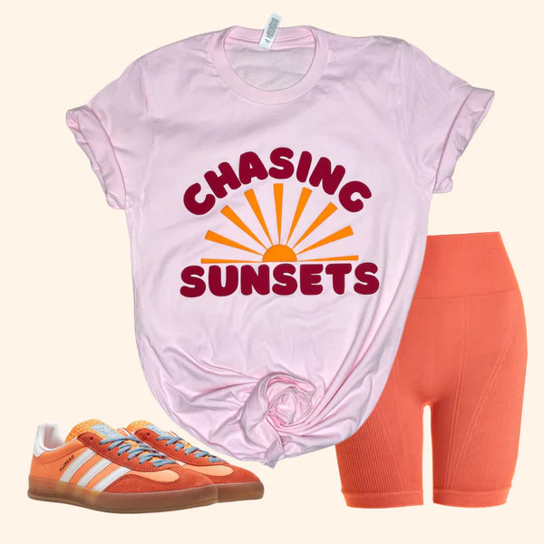 Chasing Sunsets Graphic Tee / Golden Hour is a Lifestyle | Sassy Queen