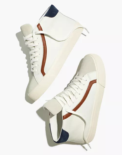 Sidewalk High-Top Sneakers in Colorblock Leather | Madewell