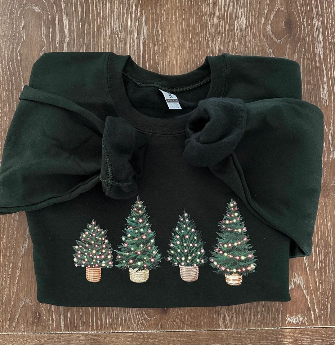 Oh Christmas Tree Holiday Crewneck Sweatshirt - Etsy | Etsy (US)