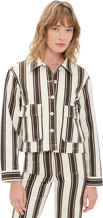 Madewell Women's Cropped Button-Front Jacket | Amazon (US)