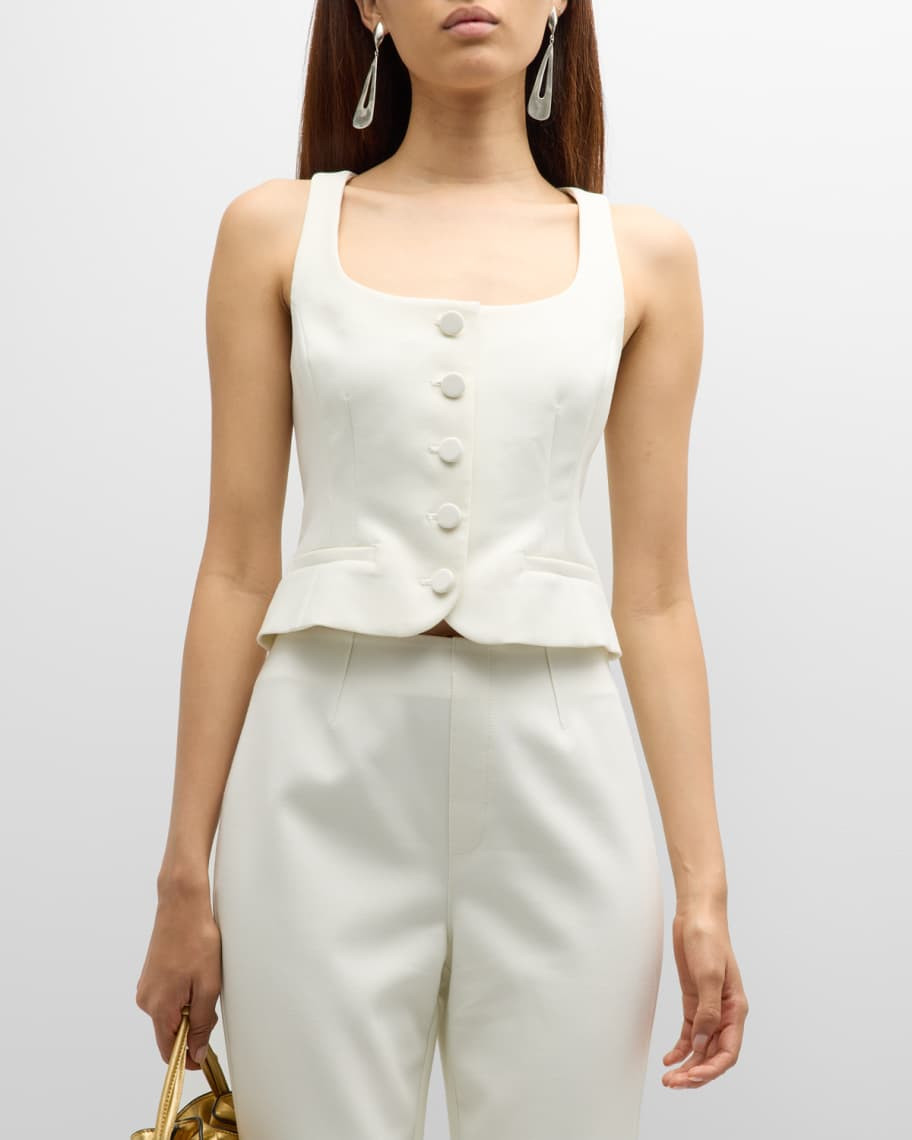 Cinq a Sept Rowena Jolie Stretch Vest Top | Neiman Marcus