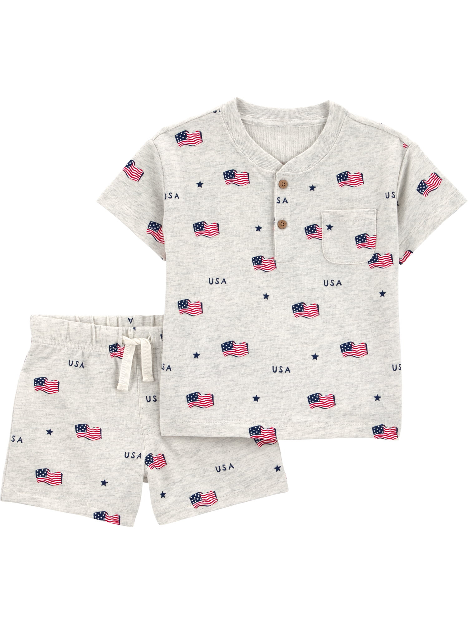 Carter's Child of Mine Baby and Toddler Boy Outfit Set, 2-Piece, Sizes 12M-5T | Walmart (US)
