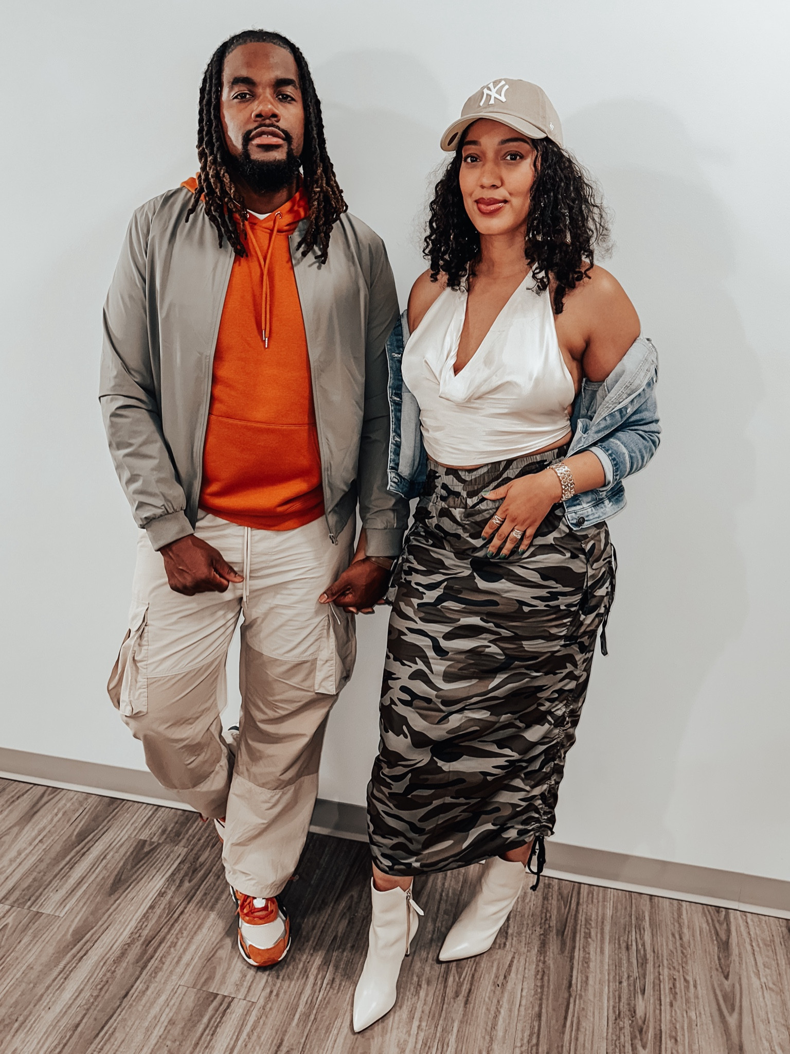 Cute & sexy date night outfit wearing this Camo bodycon Cargo Midi Skirt & New York Yankees Branson Cap.

#LTKbeauty #LTKmidsize #LTKstyletip