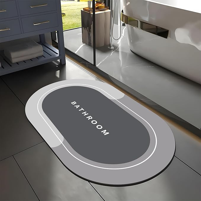 Rubber Bath mats Quick-Drying Non-Slip Bathroom mat Super Absorbent Bath mat Instant Dry Bath mat... | Amazon (US)