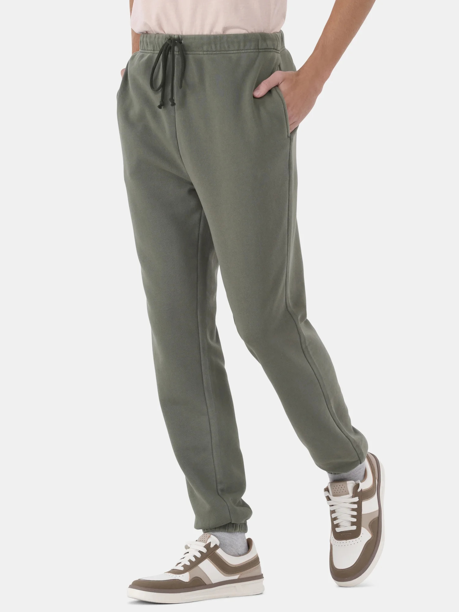 No Boundaries All Gender Soft Fleece Jogger Pants, 30" Inseam, Men's and Big Men's | Walmart (US)