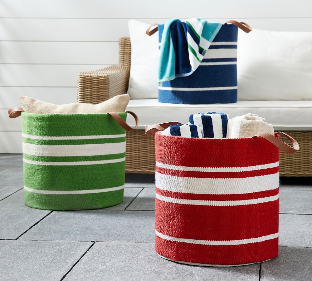 Modern Farmhouse Stripe Tote | Pottery Barn (US)