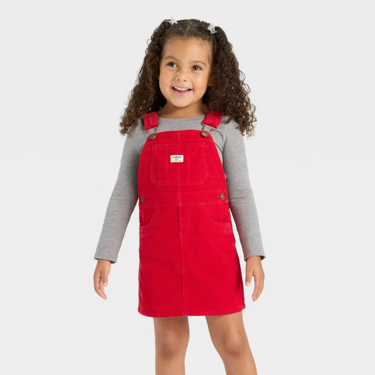 OshKosh B'gosh Toddler Girls' Plaid Skirtall Set - Red 5T | Target