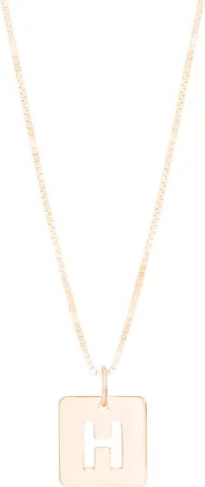 Cutout Initial Pendant Necklace | Nordstrom