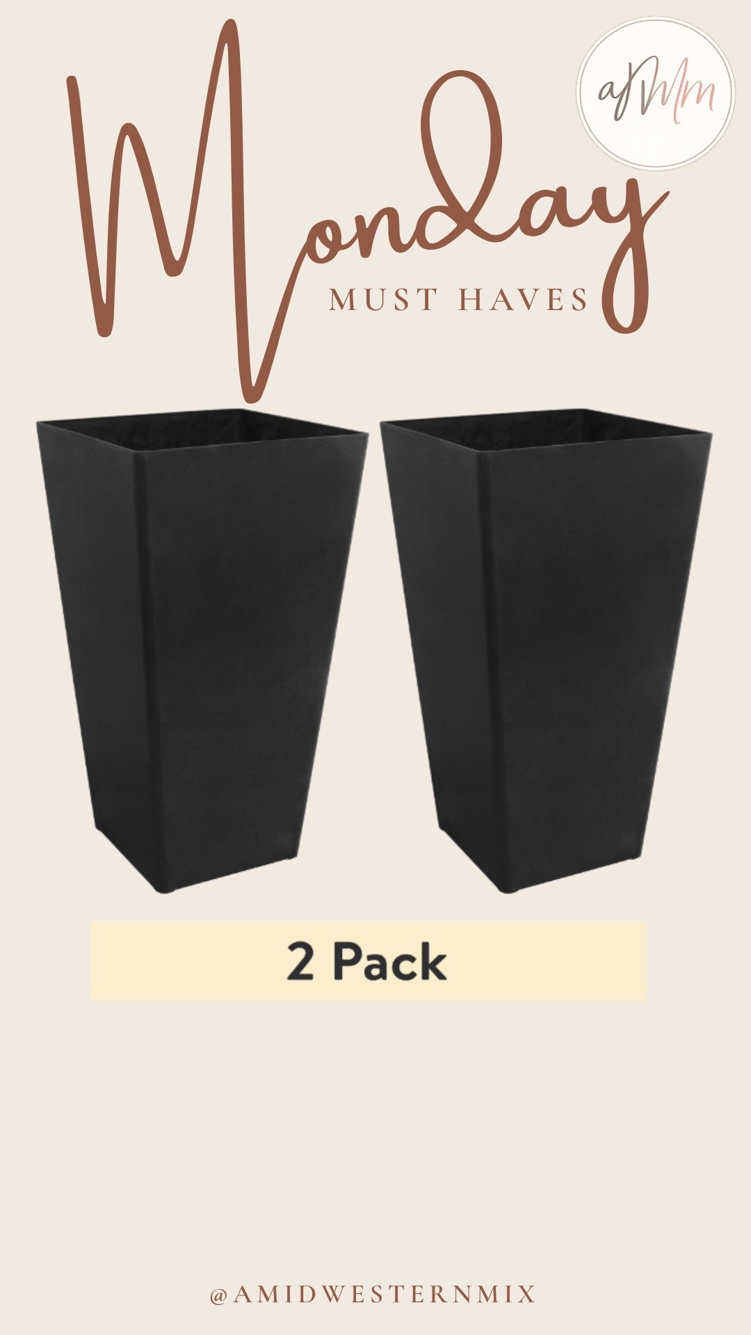 This 2 pack of outdoor planters is back in stock after selling so fast last year! We have the taller version! 

#LTKHome #LTKSeasonal #LTKSaleAlert