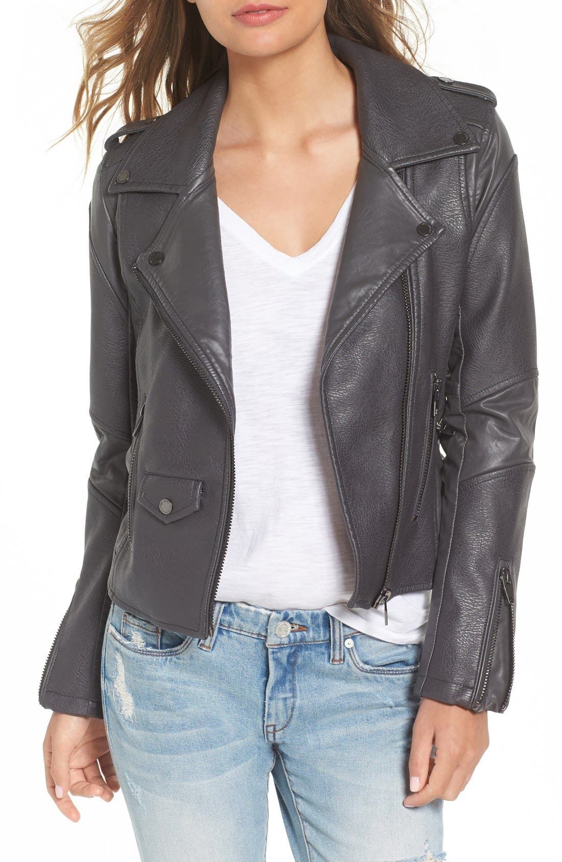 'Easy Rider' Faux Leather Moto Jacket | Nordstrom