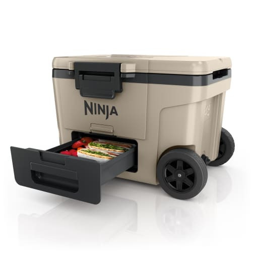 Ninja FrostVault™ 45qt Wheeled Cooler with Dry Zone (Birch Beige) | FB245CS | Ninja Kitchen