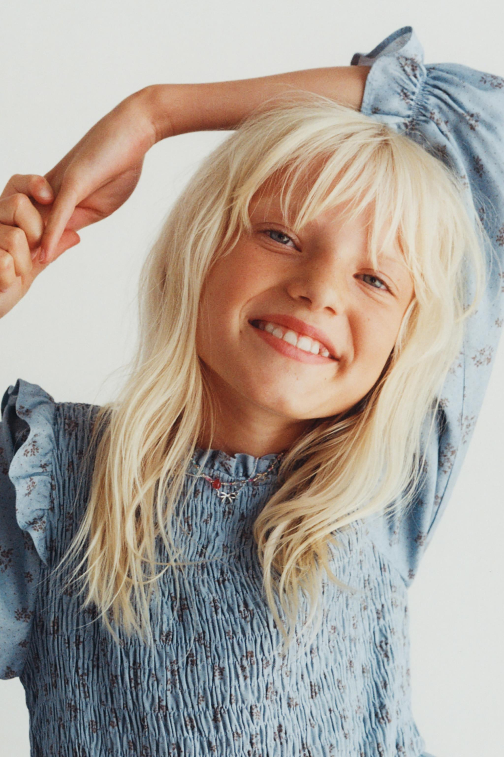 SMOCKED FLORAL DRESS | Zara US