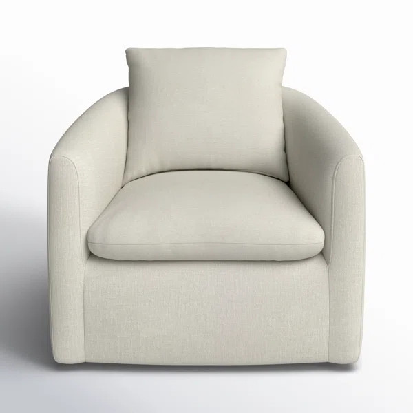 Menta Upholstered Swivel Barrel Chair | Wayfair North America