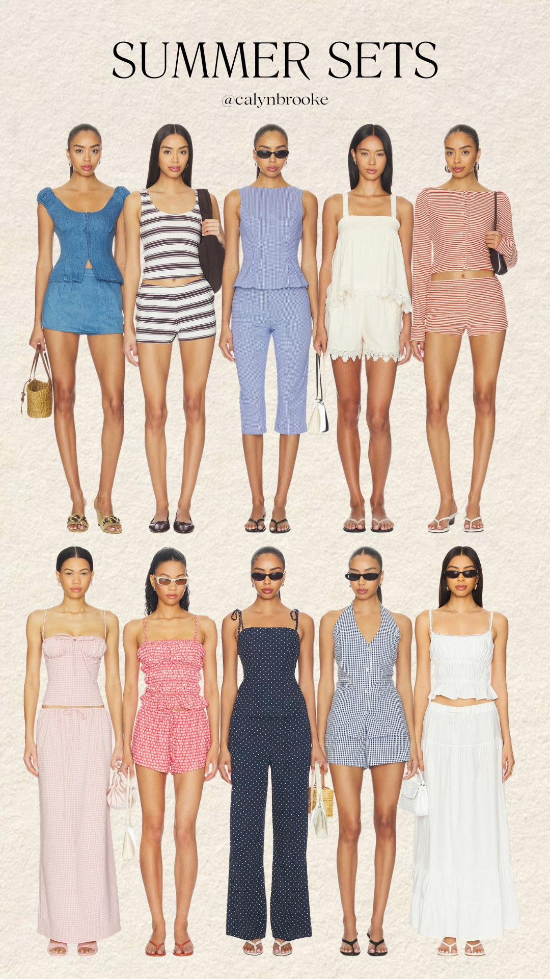 Summer sets from Revolve!  

 #LTKgrwm #LTKootd #LTKSeasonal