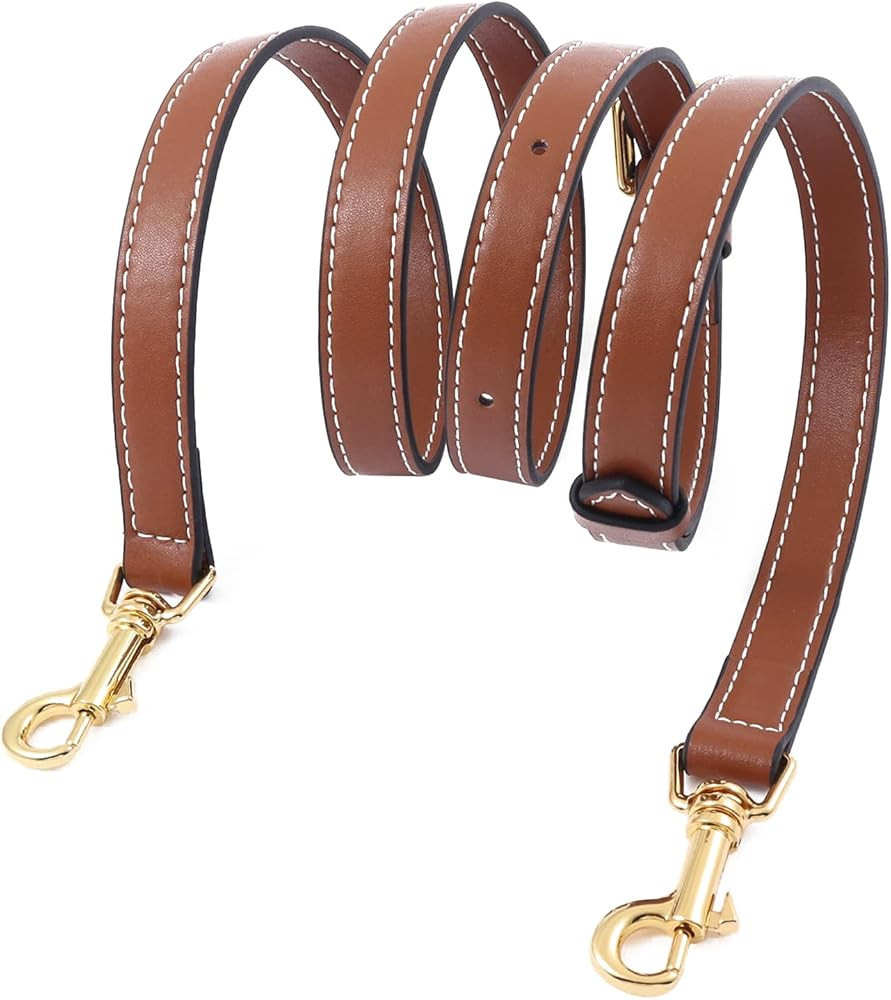 BAIXUEJI Genuine Leather Purse Strap Adjustable Replacement Crossbody Shoulder Bag Handbag | Amazon (US)