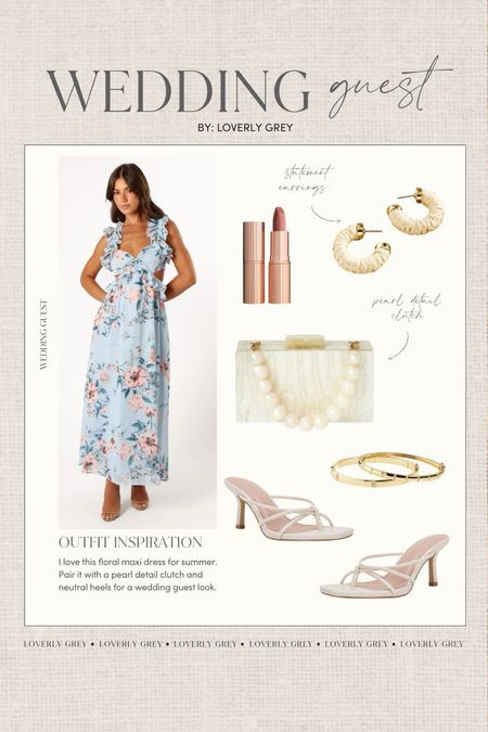 Summer wedding guest outfit idea. This floral maxi dress is perfect for an outdoor or destination wedding. Loverly Grey, wedding guest 

#LTKSeasonal #LTKWedding #LTKStyleTip