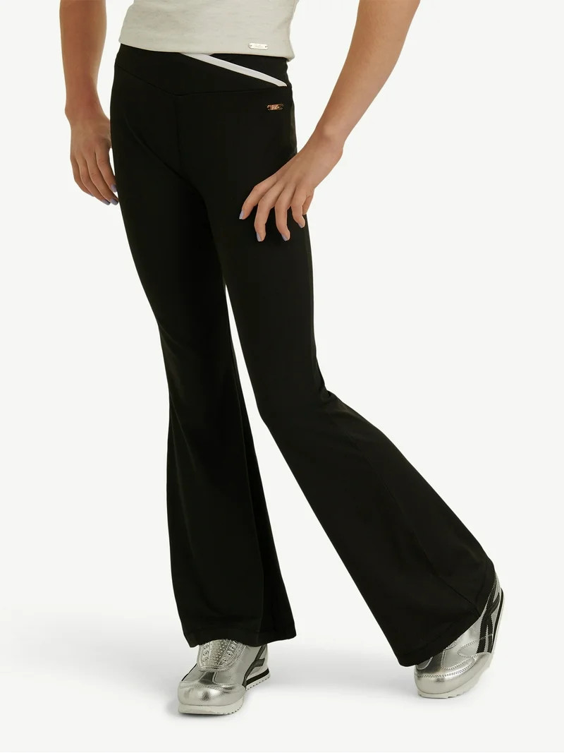Justice Girl's Crossover Waistband Flare Pant, Sizes XS - XLP | Walmart (US)