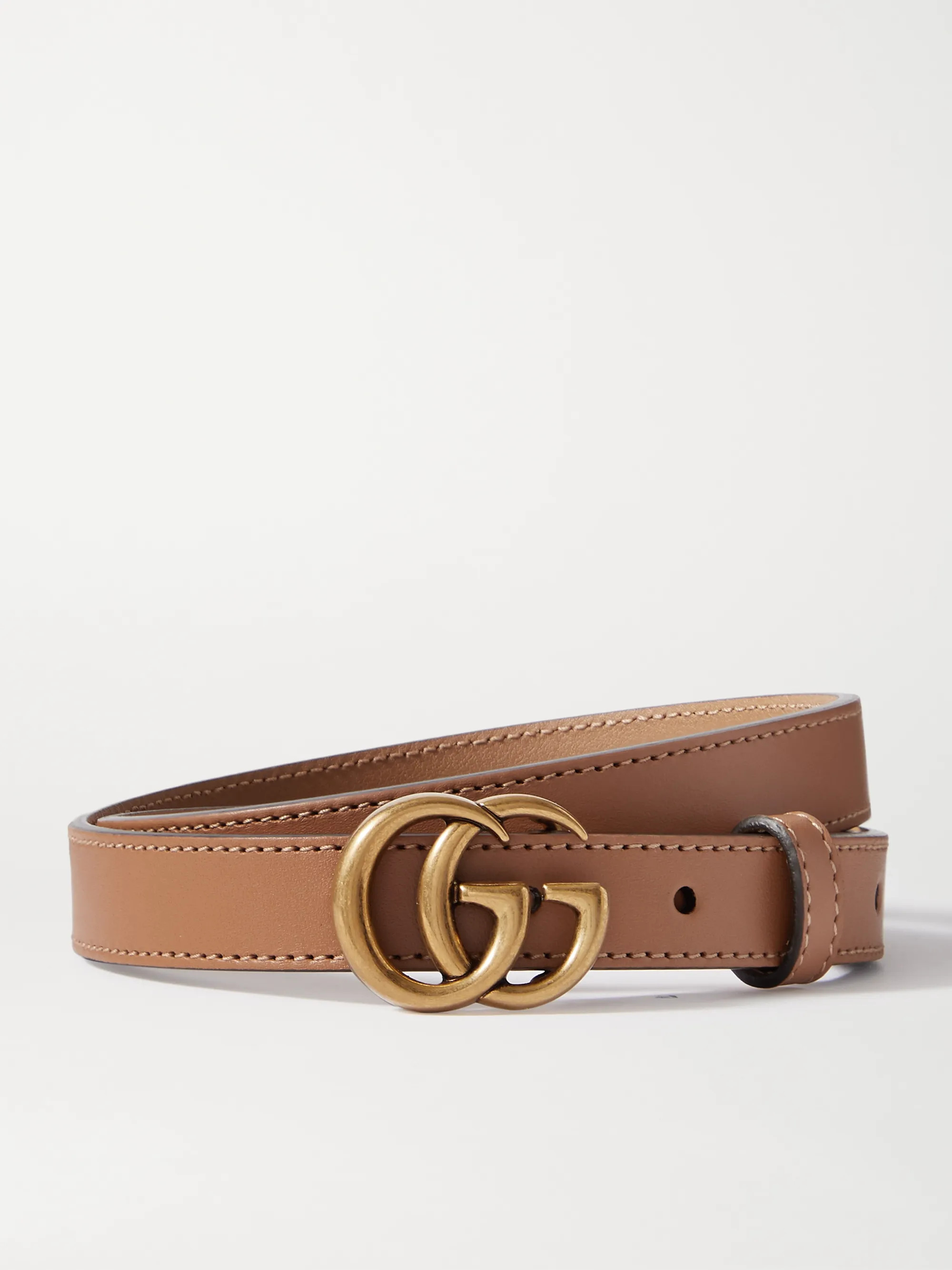 Light brown Leather belt  | Gucci | NET-A-PORTER | NET-A-PORTER (US)