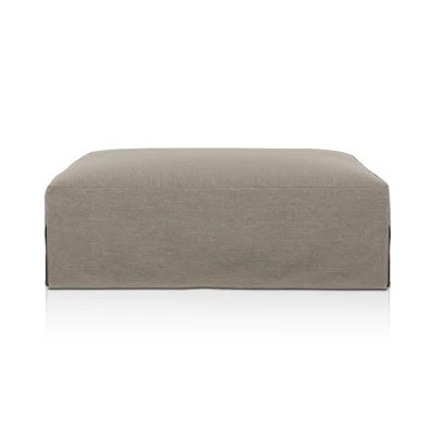 Laskin Outdoor Ottoman - Washed Brown | Perigold