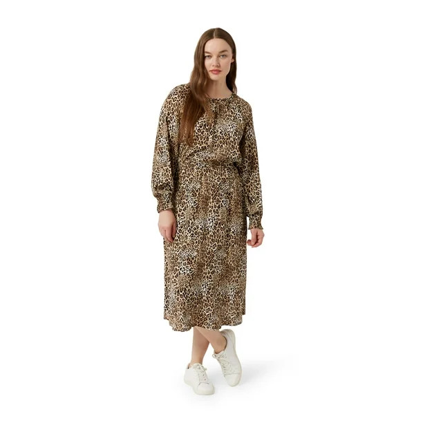 Chaps Women's Peasant Midi Dress | Walmart (US)