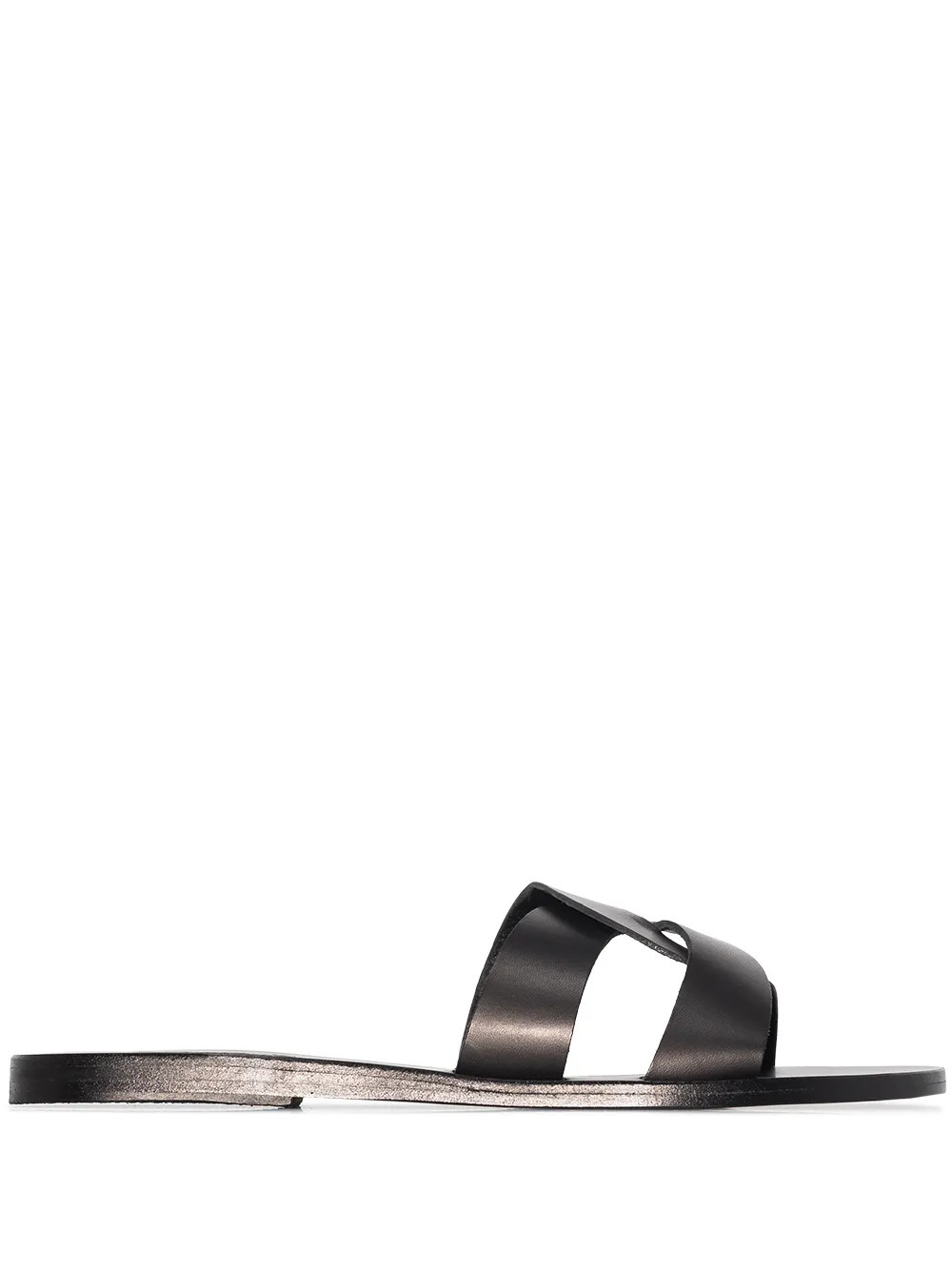 Ancient Greek Sandals Desmos Crossover Leather Sandals | Black | FARFETCH UK | Farfetch Global