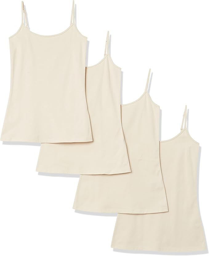 Amazon Essentials Women's 4-Pack Slim-Fit Camisole | Amazon (US)