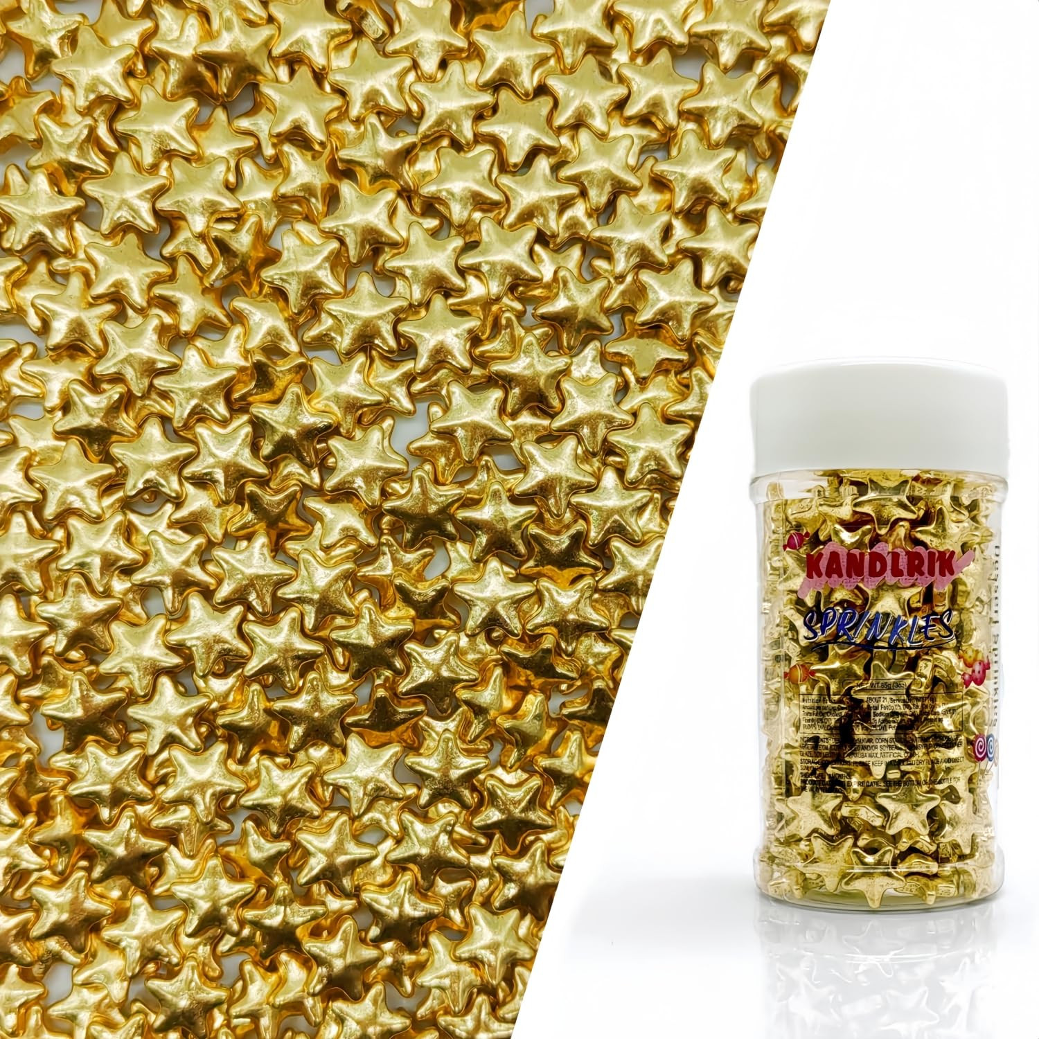 10mm Super Gold Stars Sprinkles Edible Stars Cake Decorating Stars Cake Decorations Cupcake Toppe... | Amazon (US)