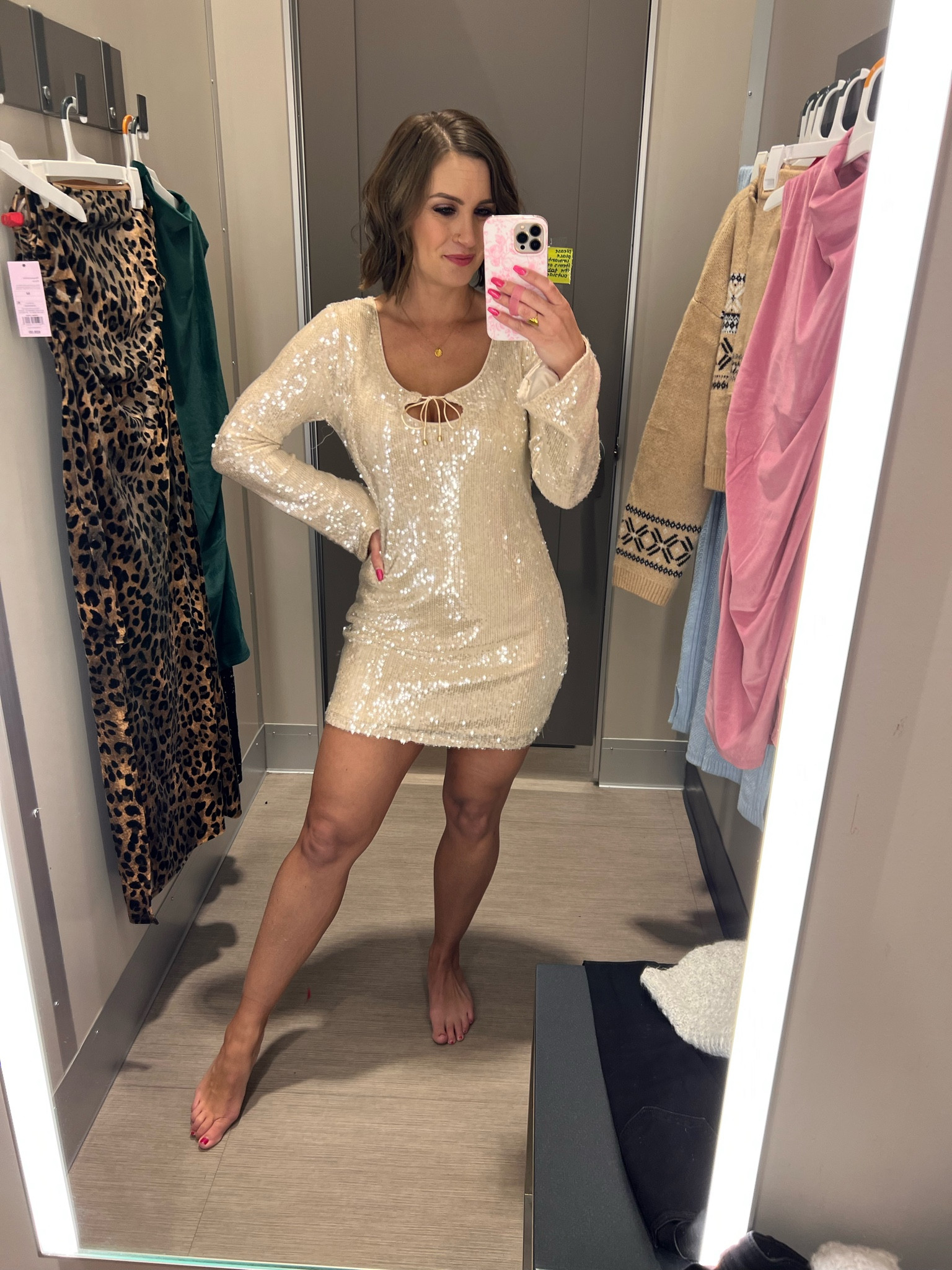 The perfect holiday dress! I love sequins and this is a great color to wear whatever color accessories. I’m wearing a medium  

#LTKParties #LTKFindsUnder50 #LTKHoliday