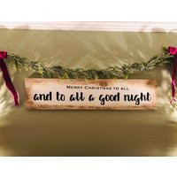 Hand Painted Wooden Christmas Sign ""Merry To All | Etsy (US)