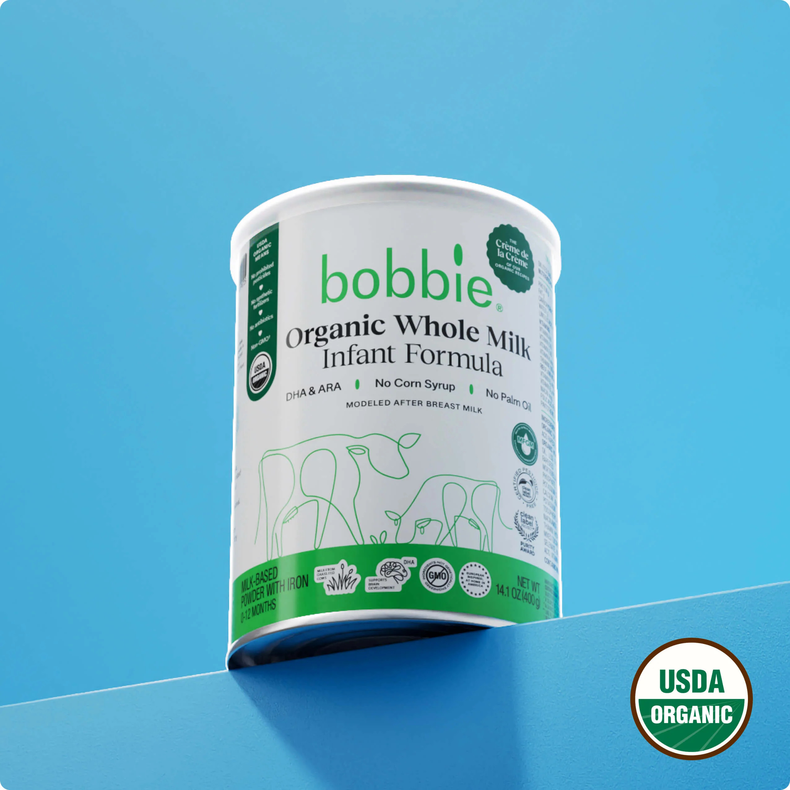 Organic Whole Milk Baby Formula | Bobbie