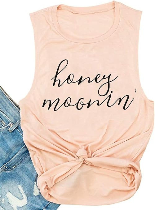 Bride Tank Tops Women Cute Wedding Honeymoon Tanks Engagement Announcement Bachelorette Party Tee... | Amazon (US)