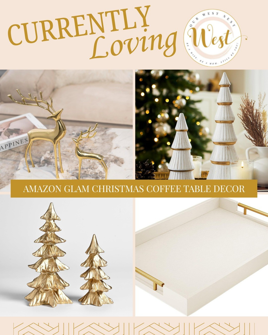 Make your living room Christmas decor shine with affordable glam Christmas coffee table decor that’s full of vintage charm and personality. Use trays to layer Christmas figurines, Christmas candles, and Christmas centerpieces for a cozy Christmas living room look. You’ll love how these Amazon Christmas decor ideas make budget friendly living room Christmas decorations feel luxurious. #ChristmasDecorIdeas #AmazonHome

#LTKSeasonal #LTKHoliday #LTKHome