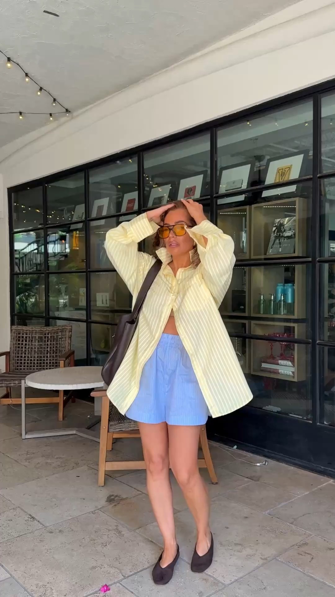 Butter yellow, yellow button down, women boxer shorts, summer outfit, casual summer outfit 

#LTKSummerEdit #LTKStyleTip