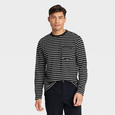 Men's Classic Fit Scoop Neck Long Sleeve T-Shirt - Goodfellow & Co™ | Target