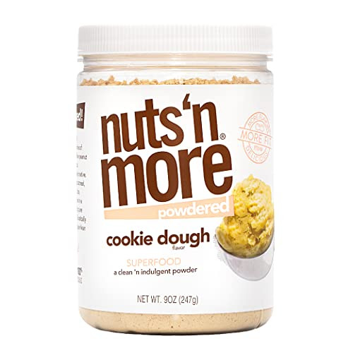 Nuts ‘N More Cookie Dough Peanut Butter Powder, All Natural Keto Snack, Low Carb, Low Sugar, Gl... | Amazon (US)