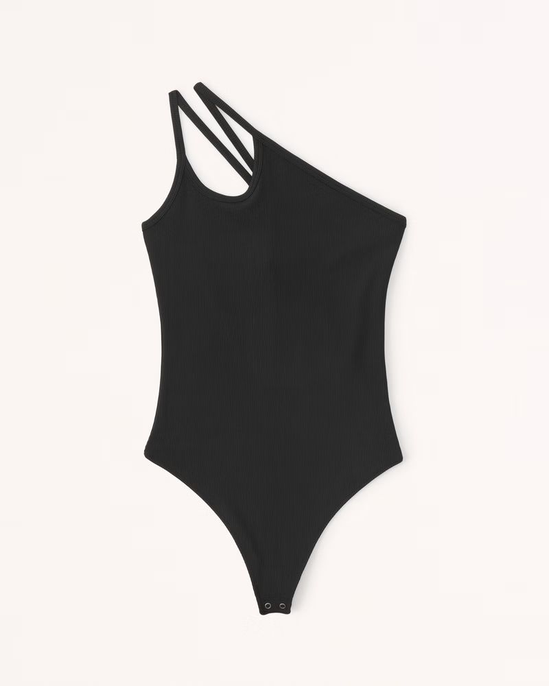 Women's Refined Seamless Rib Fabric One-Shoulder Bodysuit | Women's Tops | Abercrombie.com | Abercrombie & Fitch (US)