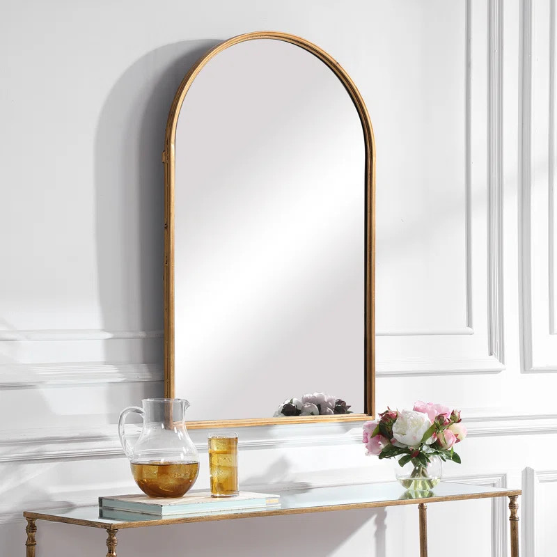 Tracie Metal Flat Wall Mirror | Wayfair North America