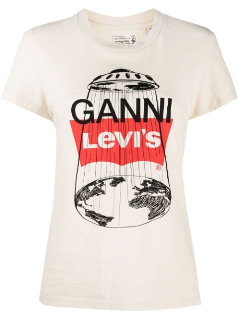 x Levi's logo-print T-shirt | Farfetch (RoW)
