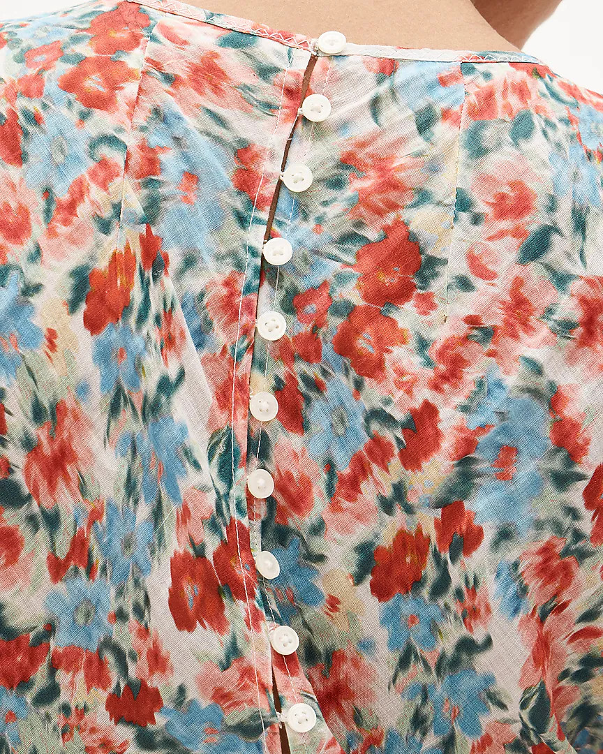 Ruffle-hem midi dress | J. Crew US