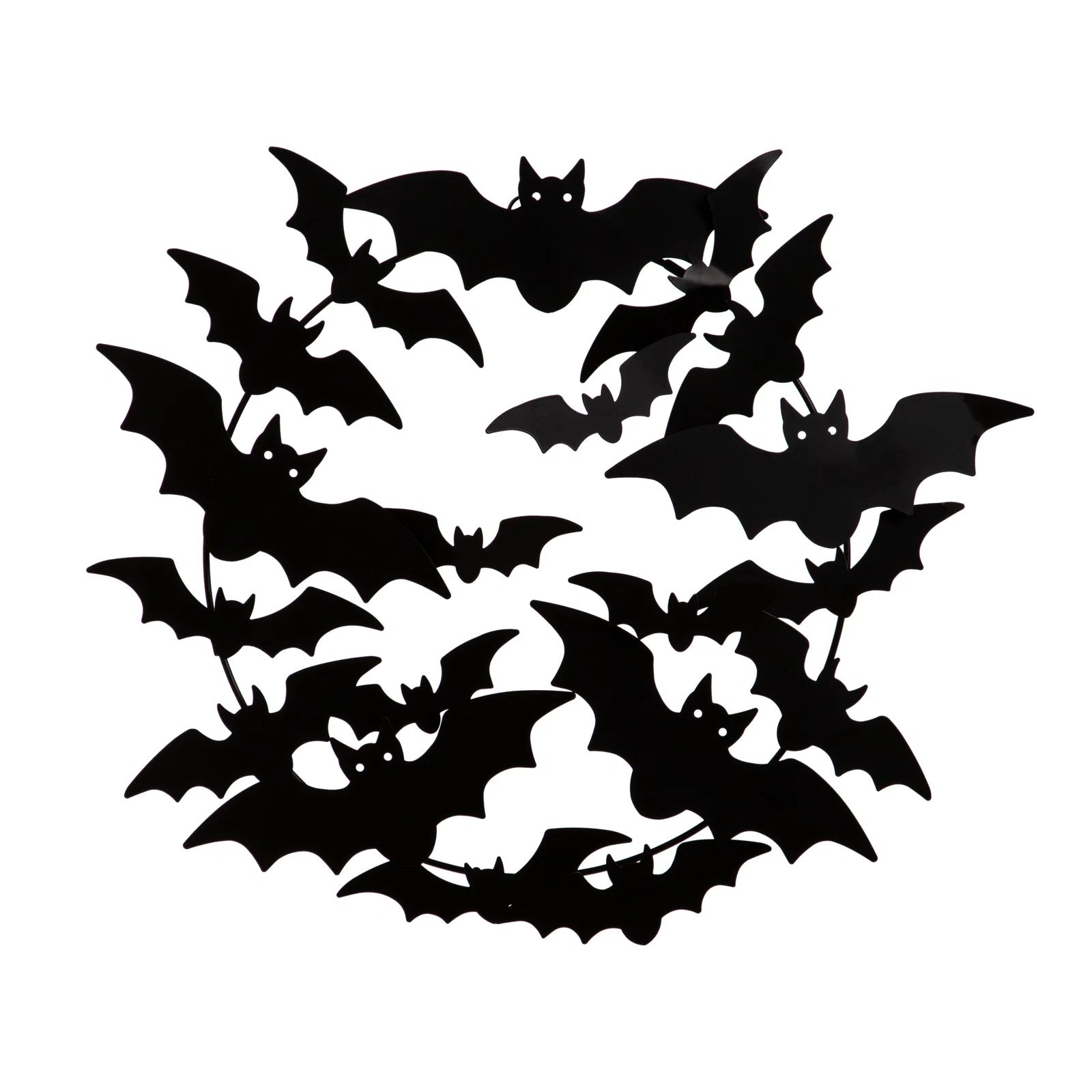 Metal Bat Halloween Indoor/Outdoor Wreath | Wayfair North America